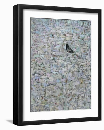 Blackbird in Tree-Ruth Addinall-Framed Giclee Print