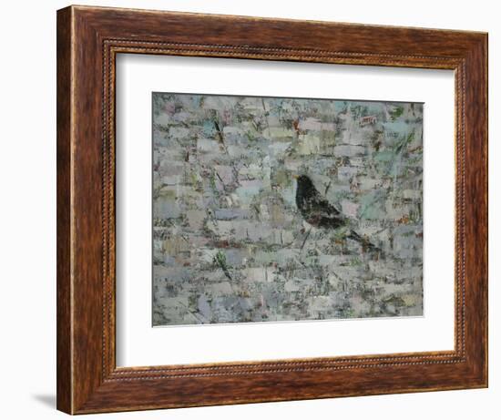 Blackbird in Tree-Ruth Addinall-Framed Giclee Print