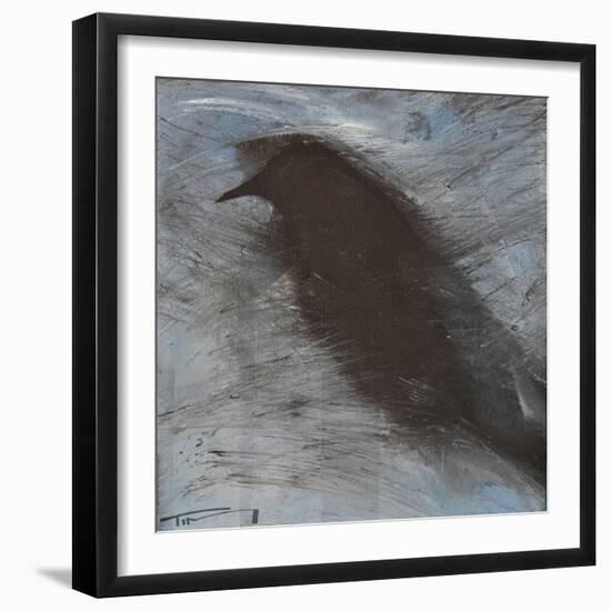 Blackbird in Wind-Tim Nyberg-Framed Giclee Print