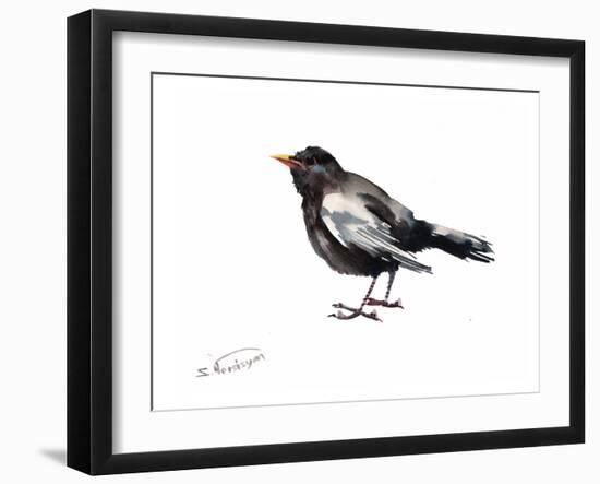 Blackbird-Suren Nersisyan-Framed Art Print