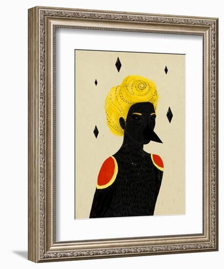 Blackbird-Diela Maharanie-Framed Art Print
