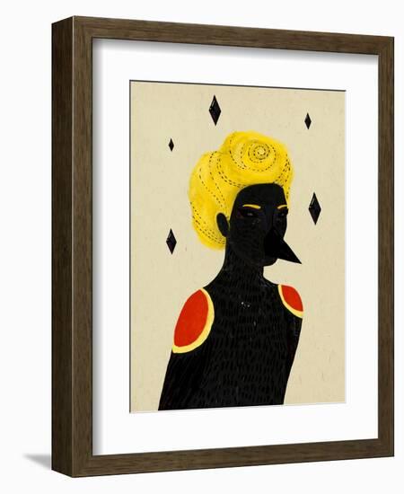 Blackbird-Diela Maharanie-Framed Art Print