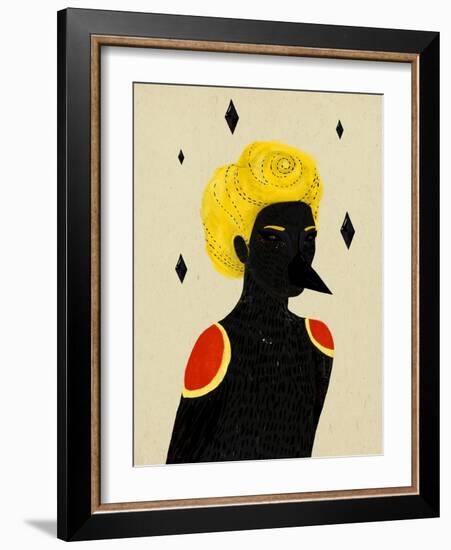 Blackbird-Diela Maharanie-Framed Art Print