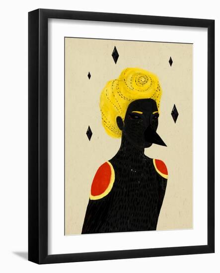 Blackbird-Diela Maharanie-Framed Art Print