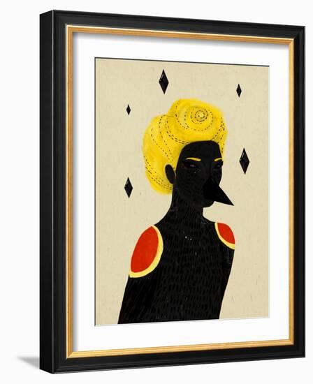 Blackbird-Diela Maharanie-Framed Art Print