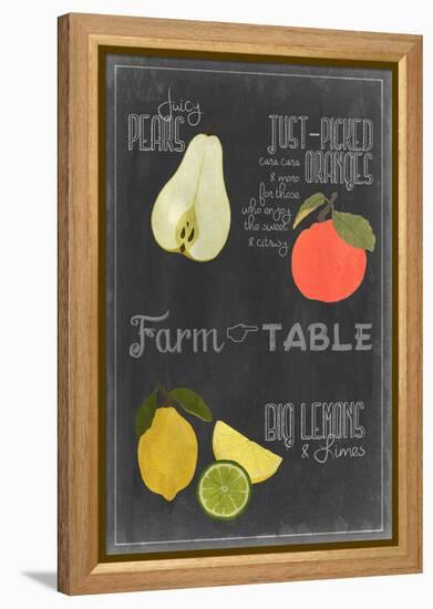 Blackboard Fruit IV-Vision Studio-Framed Stretched Canvas