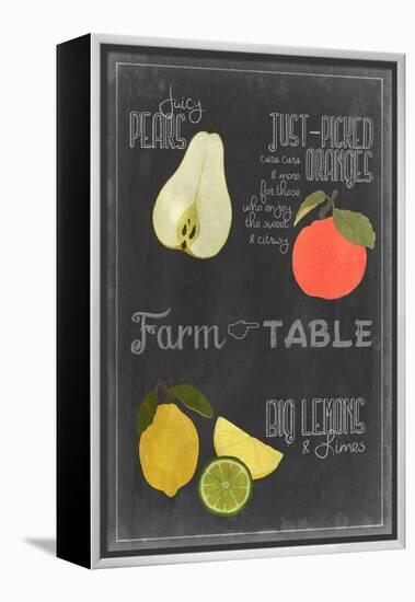 Blackboard Fruit IV-Vision Studio-Framed Stretched Canvas