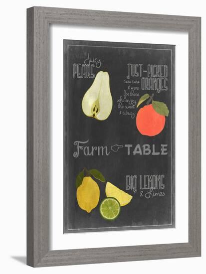 Blackboard Fruit IV-Vision Studio-Framed Premium Giclee Print