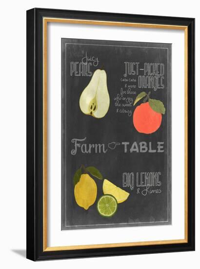 Blackboard Fruit IV-Vision Studio-Framed Premium Giclee Print