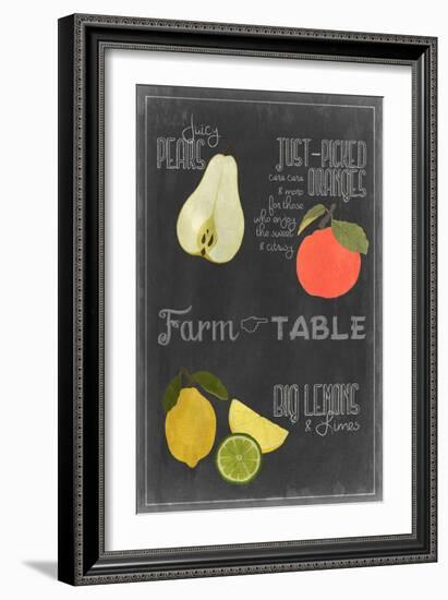 Blackboard Fruit IV-Vision Studio-Framed Art Print