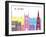 Blackburn Skyline Pop-paulrommer-Framed Art Print