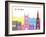 Blackburn Skyline Pop-paulrommer-Framed Art Print