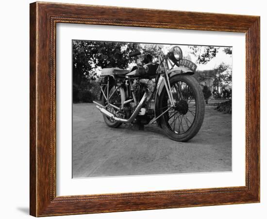 Blackburne 350Cc Motorcycle, 1920S (B/W Photo)-null-Framed Giclee Print