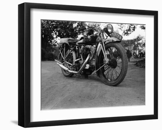 Blackburne 350Cc Motorcycle, 1920S (B/W Photo)-null-Framed Giclee Print