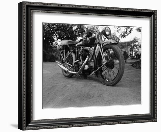 Blackburne 350Cc Motorcycle, 1920S (B/W Photo)-null-Framed Giclee Print