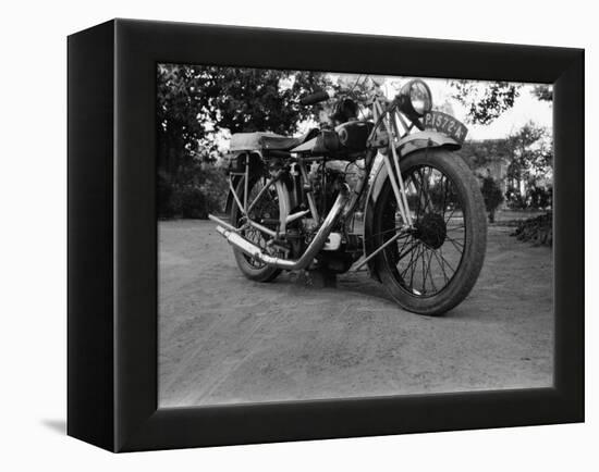 Blackburne 350Cc Motorcycle, 1920S (B/W Photo)-null-Framed Premier Image Canvas