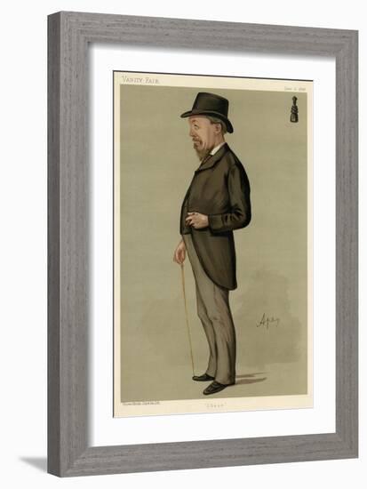 Blackburne, Chess Player-Carlo Pellegrini-Framed Art Print