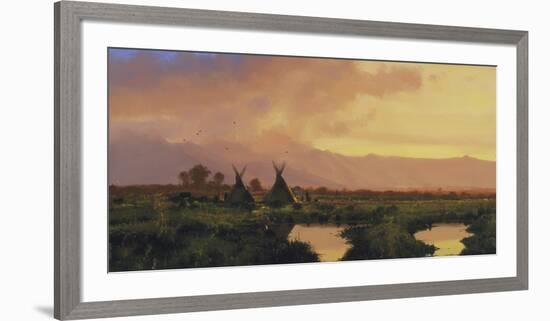 Blackfeet Sunset-Nicholas Coleman-Framed Premium Giclee Print