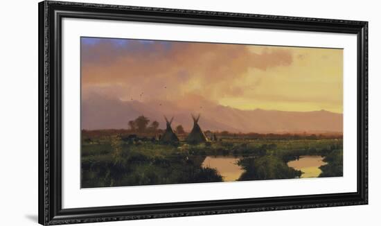 Blackfeet Sunset-Nicholas Coleman-Framed Premium Giclee Print