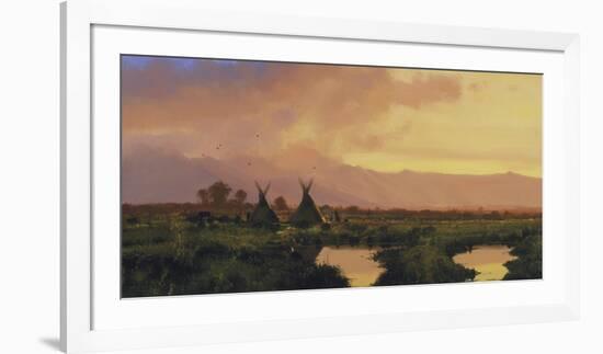 Blackfeet Sunset-Nicholas Coleman-Framed Premium Giclee Print