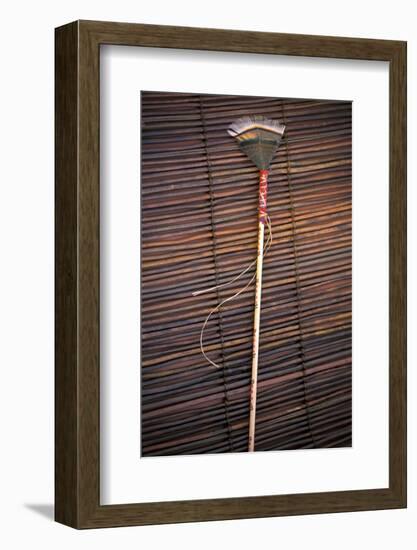 Blackfeet Talking Stick with Painted Designs, Aka Speakers Staff (PR)-Angel Wynn-Framed Photographic Print