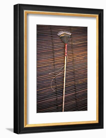 Blackfeet Talking Stick with Painted Designs, Aka Speakers Staff (PR)-Angel Wynn-Framed Photographic Print