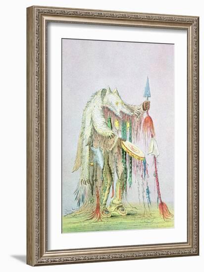 Blackfoot Medicine Man-George Catlin-Framed Giclee Print