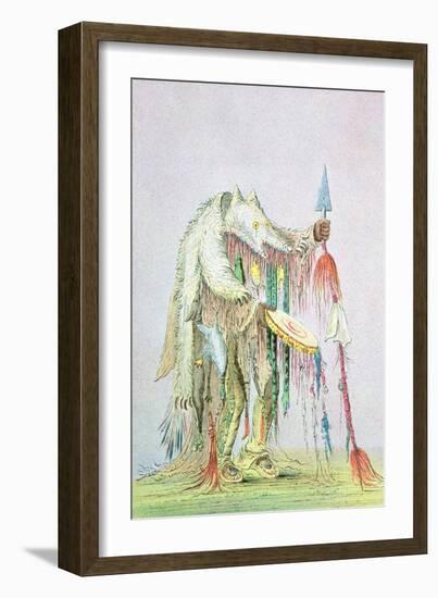 Blackfoot Medicine Man-George Catlin-Framed Giclee Print