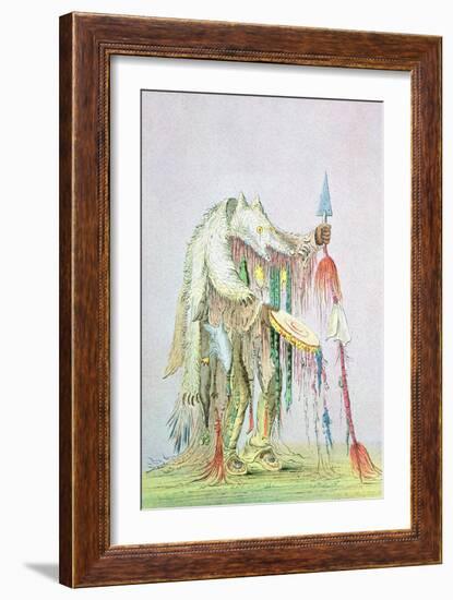 Blackfoot Medicine Man-George Catlin-Framed Giclee Print