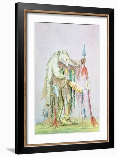 Blackfoot Medicine Man-George Catlin-Framed Giclee Print