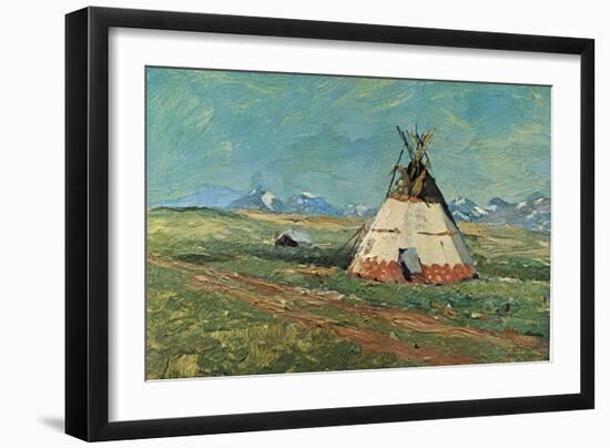 Blackfoot Reservation Montana-Charles Shreyvogel-Framed Art Print