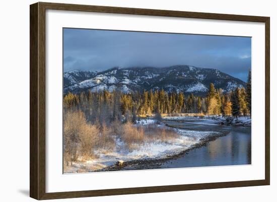 Blackfoot River at Sunrise Near Ovando, Montana, USA-Chuck Haney-Framed Photographic Print