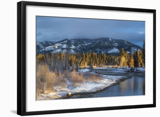 Blackfoot River at Sunrise Near Ovando, Montana, USA-Chuck Haney-Framed Photographic Print