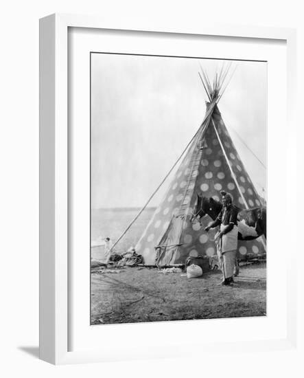 Blackfoot Tepee, c1927-Edward S. Curtis-Framed Giclee Print