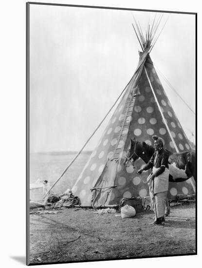 Blackfoot Tepee, c1927-Edward S. Curtis-Mounted Giclee Print