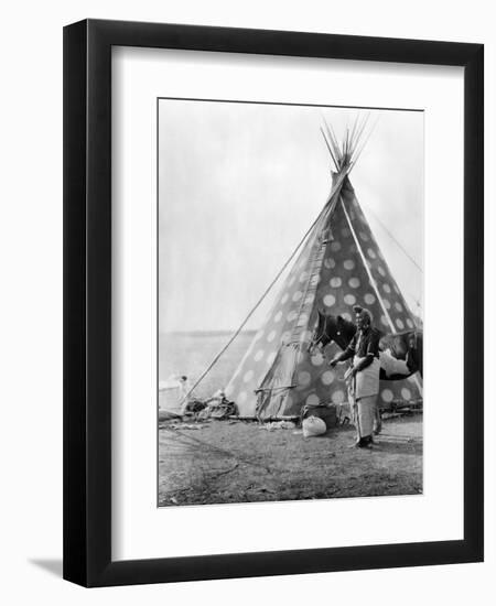 Blackfoot Tepee, c1927-Edward S. Curtis-Framed Giclee Print