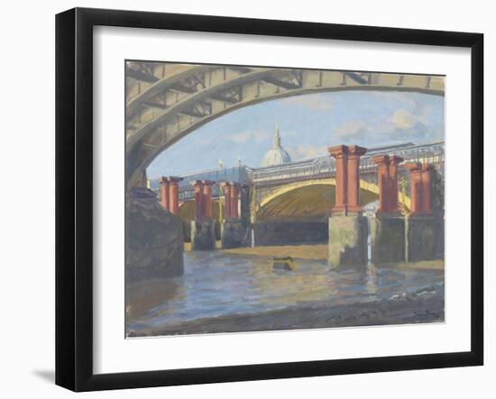 Blackfriars Bridge, 2010-Julian Barrow-Framed Giclee Print