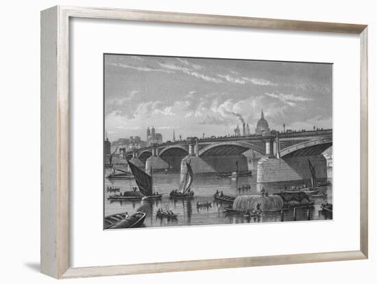 Blackfriars Bridge from the Surrey side, London, c1875 (1878)-Unknown-Framed Giclee Print