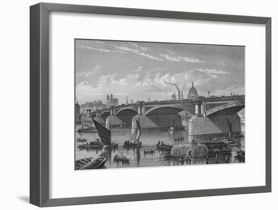 Blackfriars Bridge from the Surrey side, London, c1875 (1878)-Unknown-Framed Giclee Print