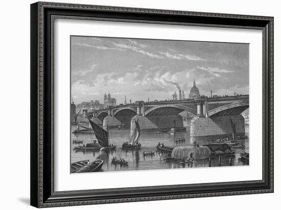 Blackfriars Bridge from the Surrey side, London, c1875 (1878)-Unknown-Framed Giclee Print