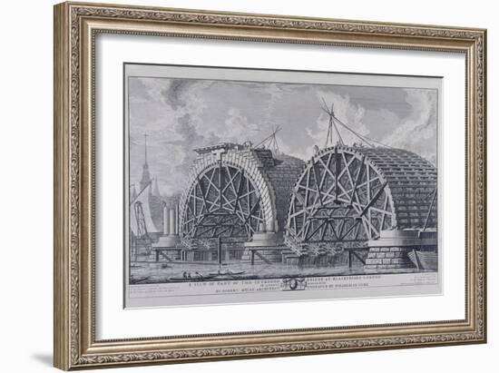 Blackfriars Bridge, London, 1766-Giovanni Battista Piranesi-Framed Giclee Print