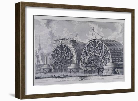 Blackfriars Bridge, London, 1766-Giovanni Battista Piranesi-Framed Giclee Print