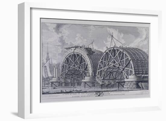 Blackfriars Bridge, London, 1766-Giovanni Battista Piranesi-Framed Giclee Print