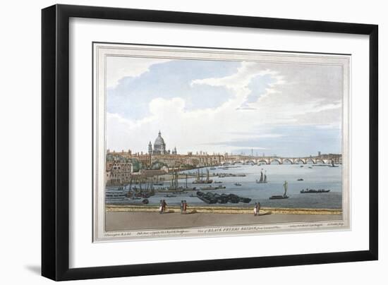 Blackfriars Bridge, London, 1795-Joseph Constantine Stadler-Framed Giclee Print