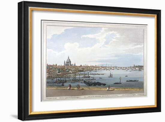 Blackfriars Bridge, London, 1795-Joseph Constantine Stadler-Framed Giclee Print