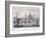 Blackfriars Bridge, London, 1827-George Cooke-Framed Giclee Print