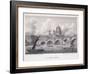 Blackfriars Bridge, London, 1827-George Cooke-Framed Giclee Print