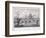 Blackfriars Bridge, London, 1827-George Cooke-Framed Giclee Print