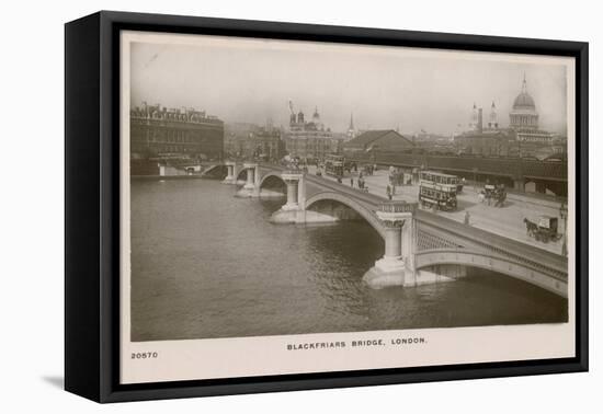 Blackfriars Bridge, London-English Photographer-Framed Premier Image Canvas
