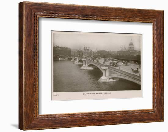 Blackfriars Bridge, London-English Photographer-Framed Photographic Print